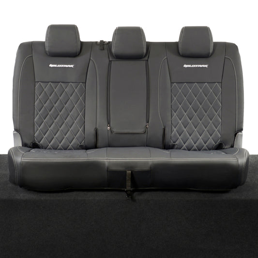 Ford Ranger Wildtrak Leatherette Rear Seat Covers with 'Wildtrak' Embroidery (2016-2023)