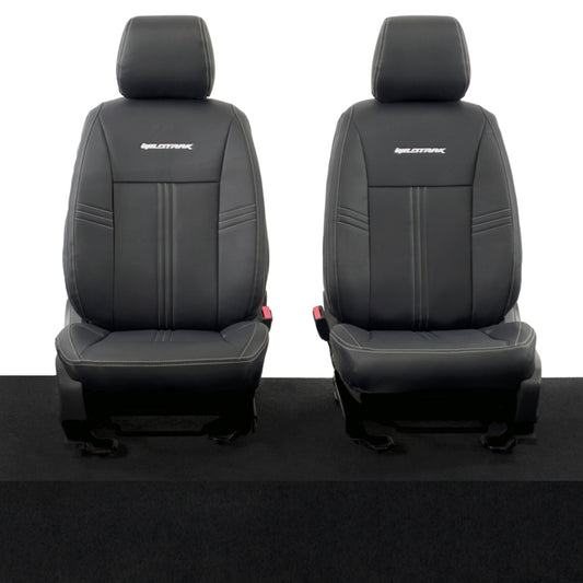 Ford Ranger Wildtrak Leatherette Front Seat Covers with 'Wildtrak' Embroidery (2016-2023)