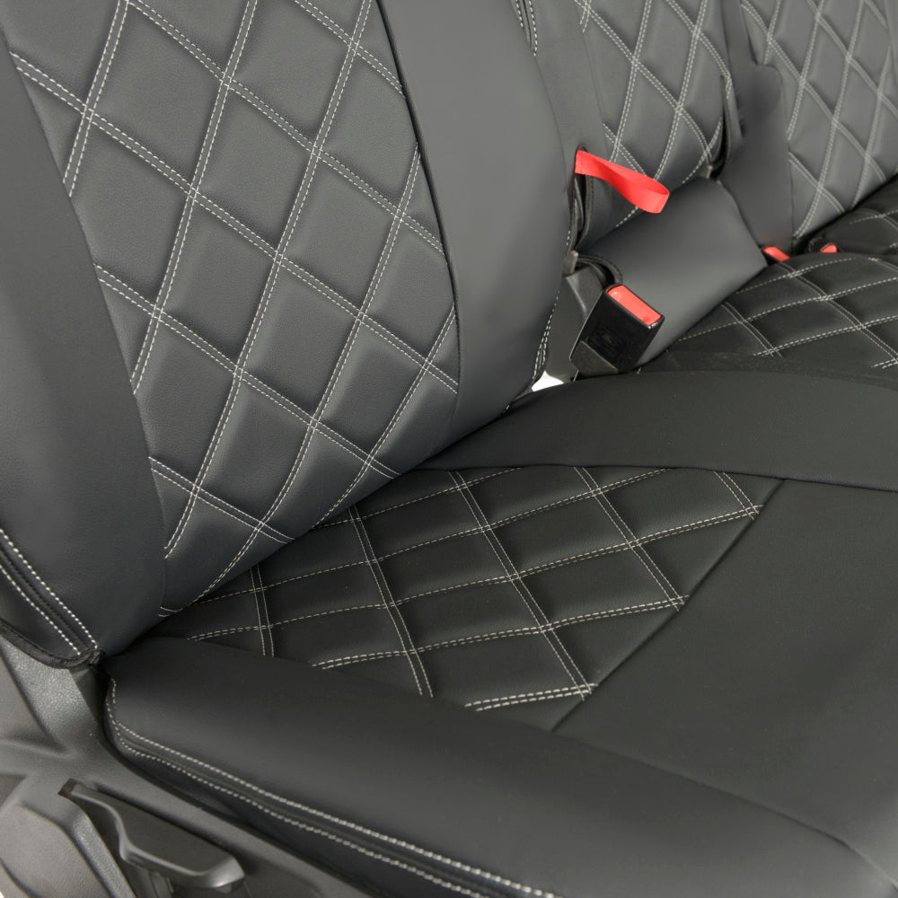 Ford Transit Connect Leatherette Front Seat Covers with 'Transit Connect' Embroidery (2014 Onwards)