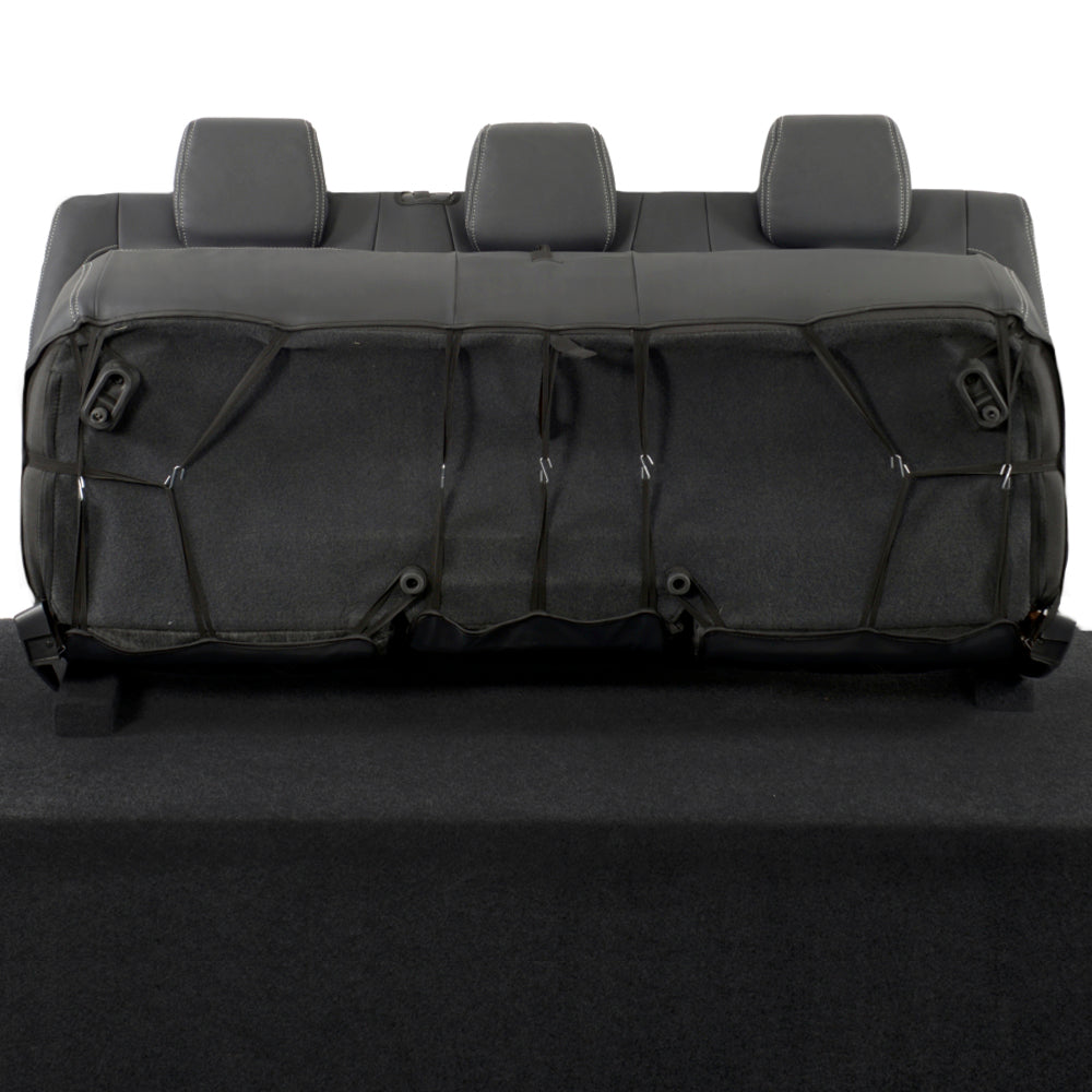 Ford Ranger Wildtrak Leatherette Front & Rear Seat Covers with 'Wildtrak' Embroidery (2016-2023)