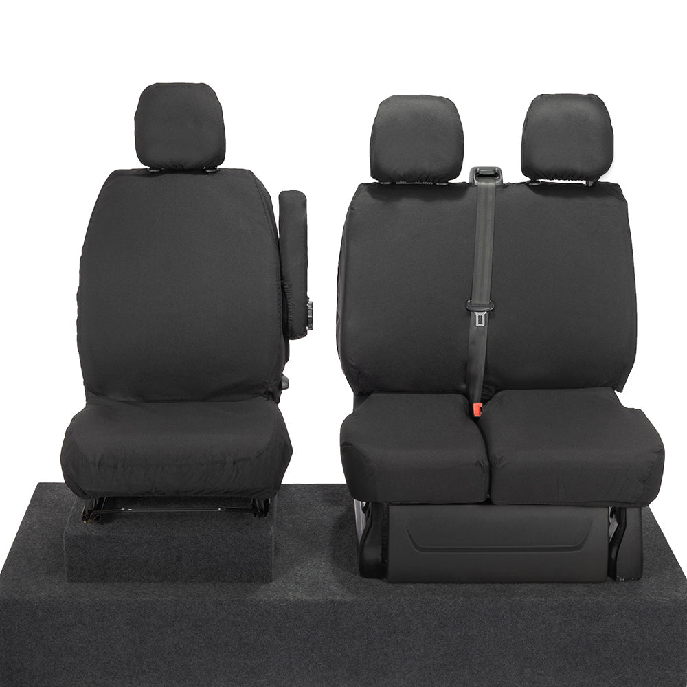 Vauxhall Vivaro (2014-2019) Tailored Front Seat Covers - Black