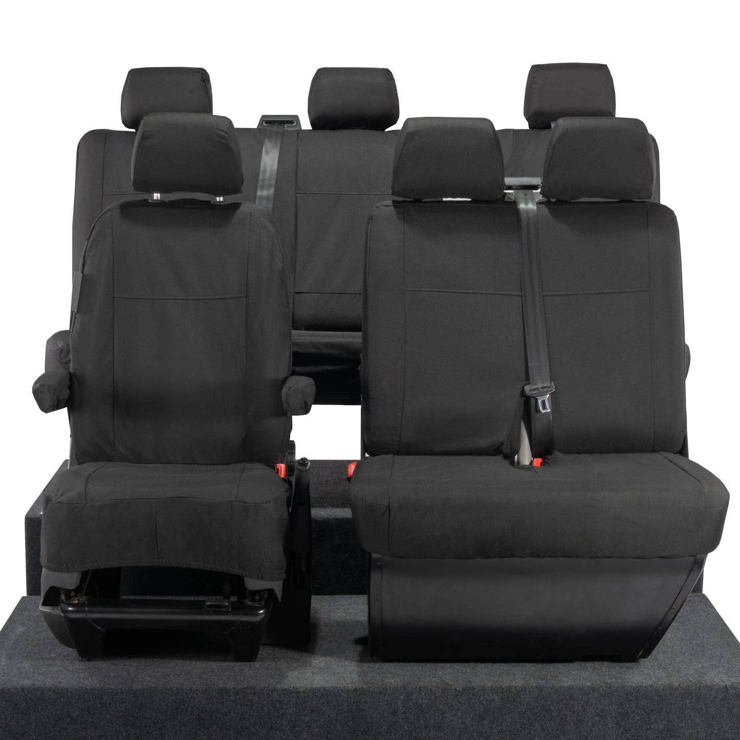 VW T5 Transporter Tailored Full Set Seat Covers (6 Seater, Armrests) 2003-2015