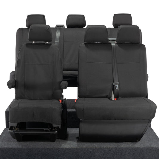 VW T6 Transporter Tailored Full Set Seat Covers (6 Seater, Armrests) 2015+