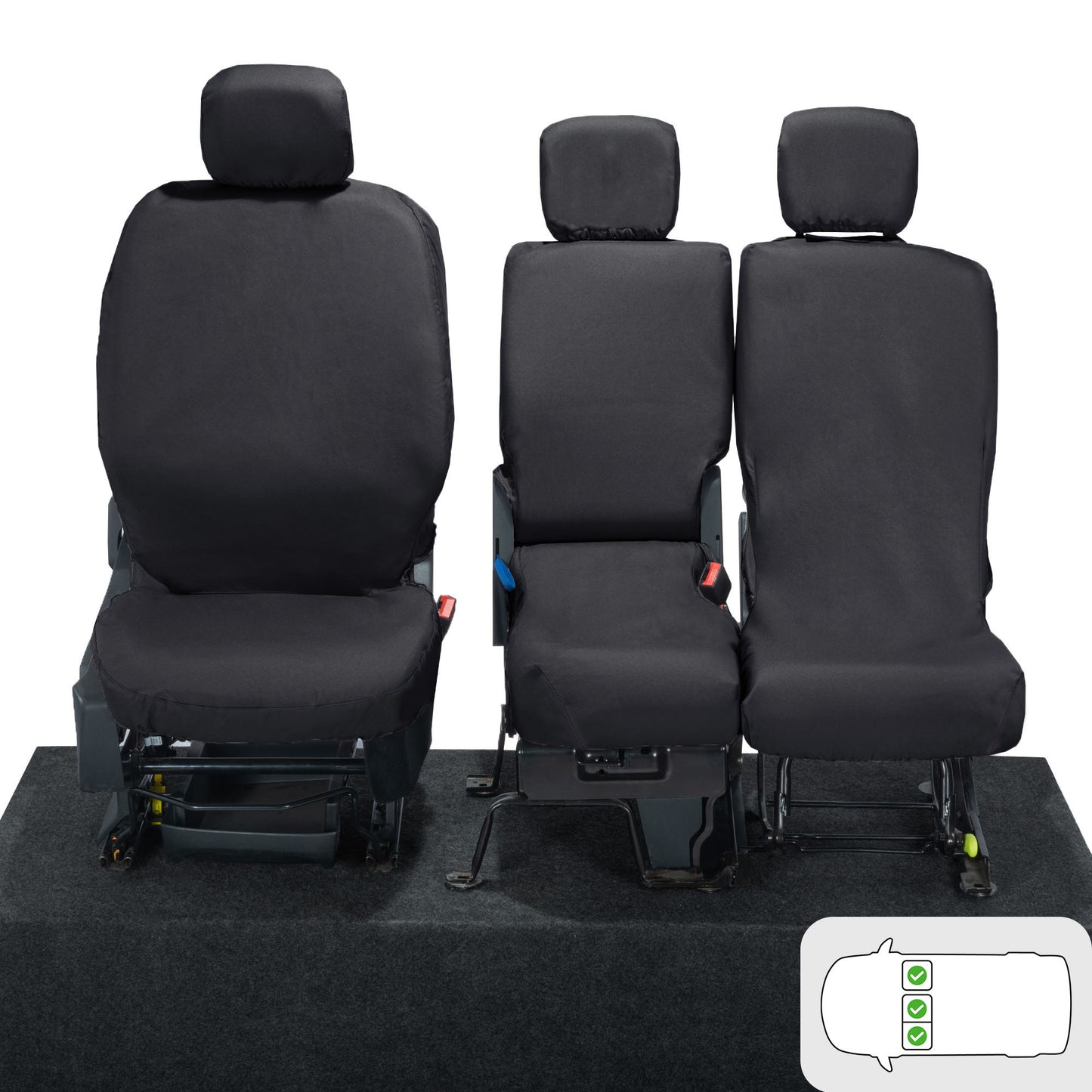 Peugeot Partner Tailored Front Seat Covers 2018+