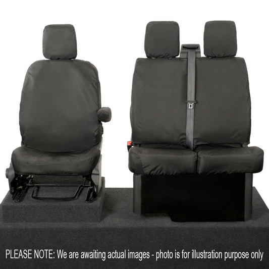 Ford Transit Van MK8 Front Seat Covers - (2014 Onwards) Black
