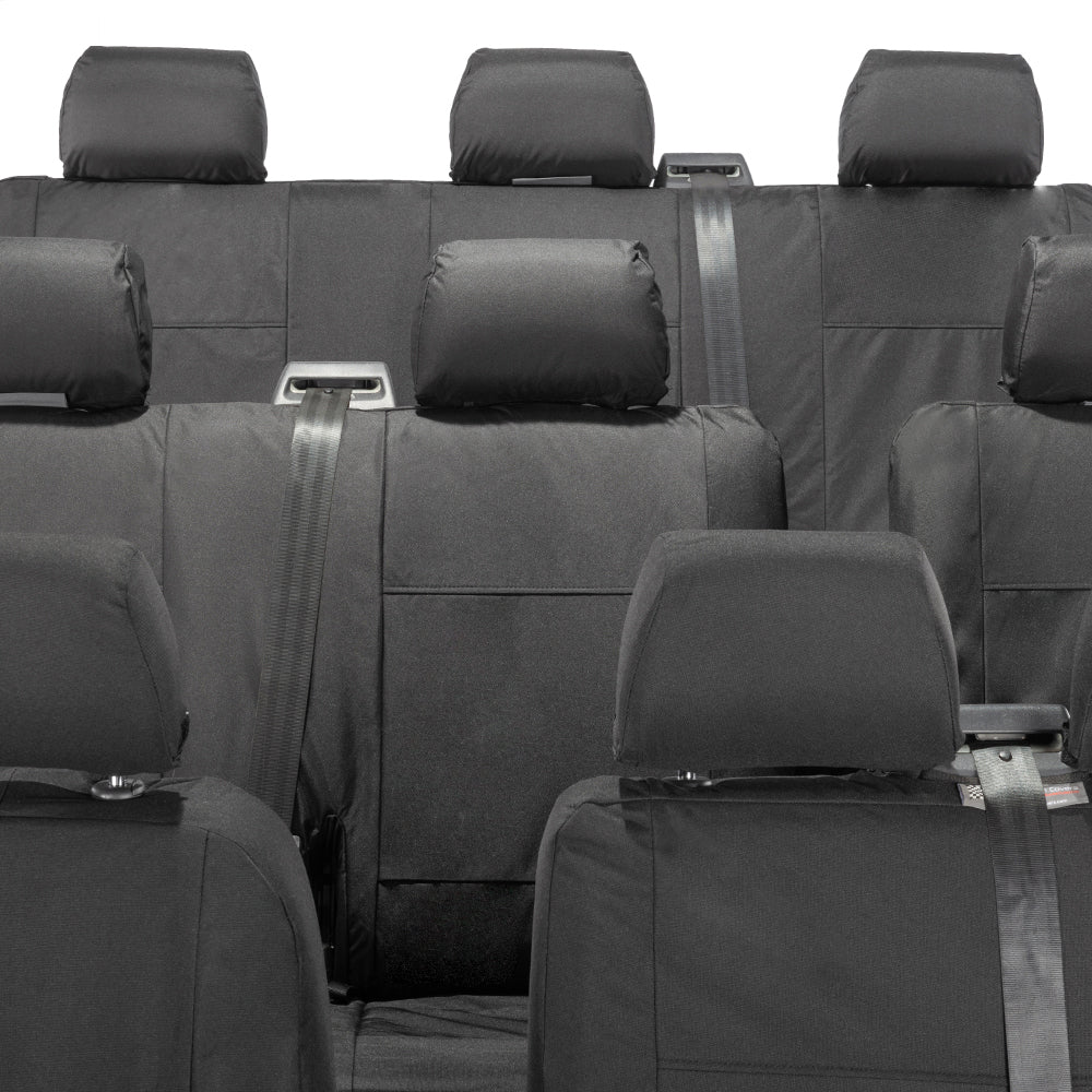 VW T5 Shuttle Tailored Full Set Seat Covers (9 Seater, Bench, Armrests) 2003-2015