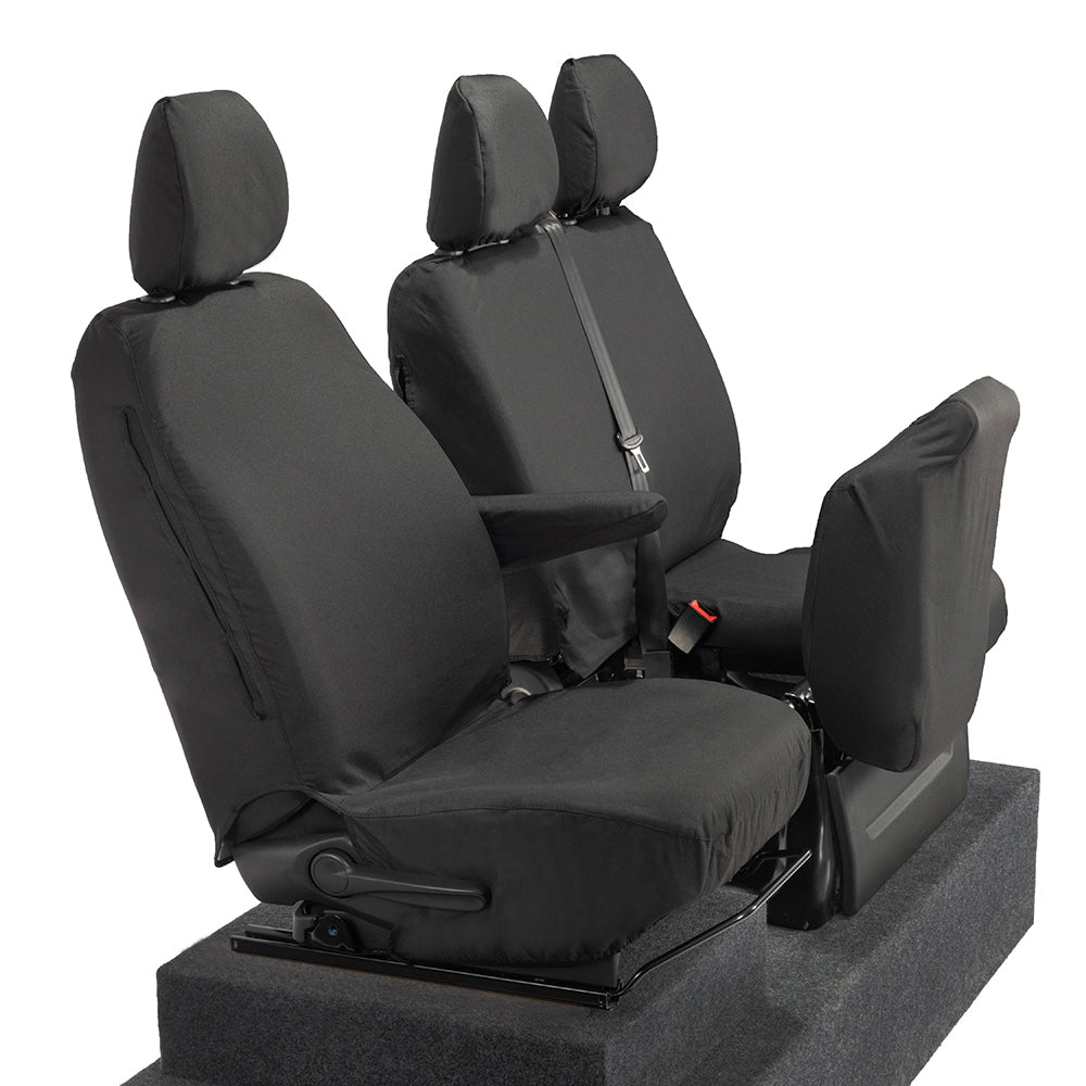 Renault Trafic (2014 Onwards) Tailored Front Seat Covers - Black
