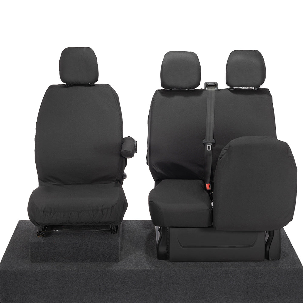 Vauxhall Vivaro (2014-2019) Tailored Front Seat Covers - Black