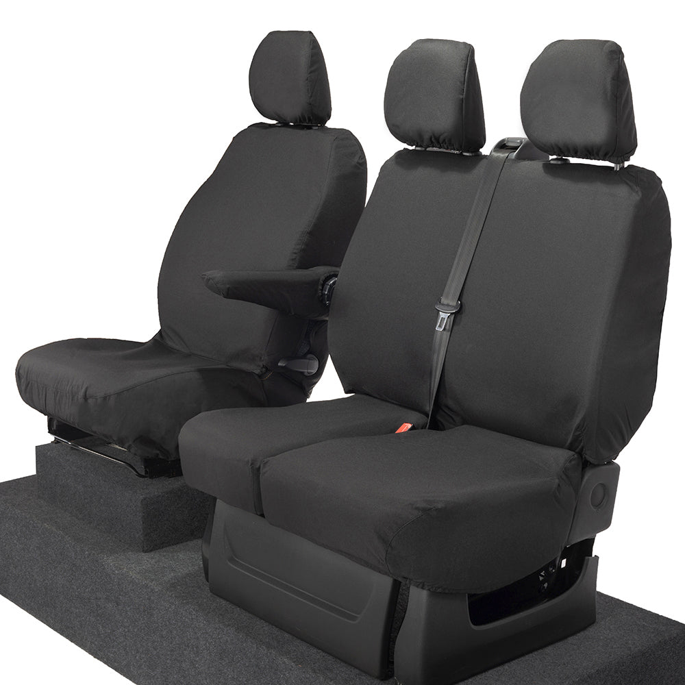 Vauxhall Vivaro (2014-2019) Tailored Front Seat Covers - Black