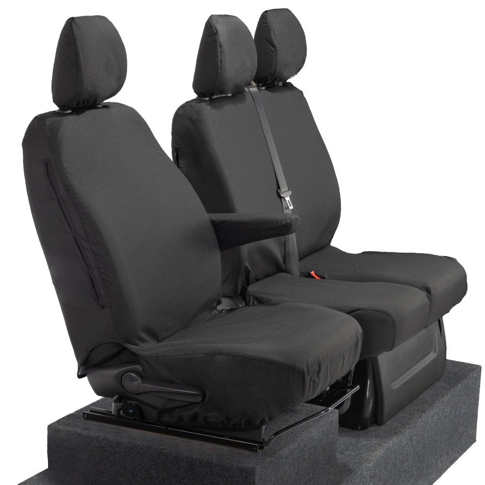 Vauxhall Vivaro (2014-2019) Tailored Front Seat Covers - Black