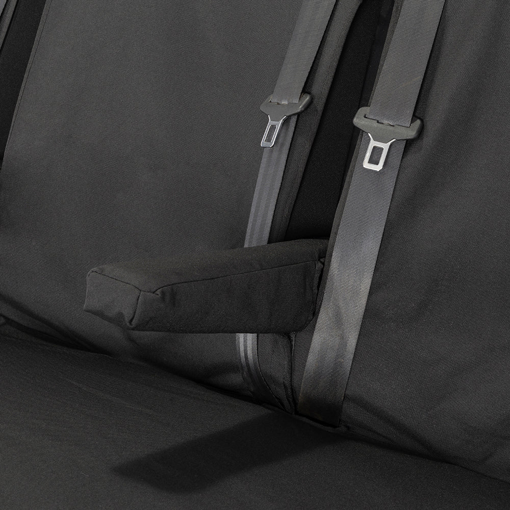 Fiat Talento Crew Cab SX (2016 Onwards) Tailored Rear Seat Covers - Black