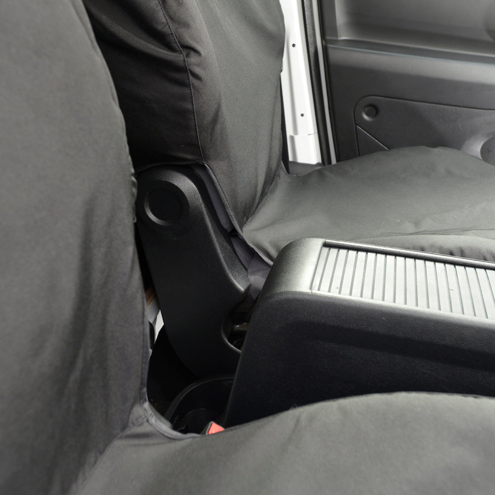 Peugeot Partner (2018 Onwards) Tailored Front Seat Covers - Black