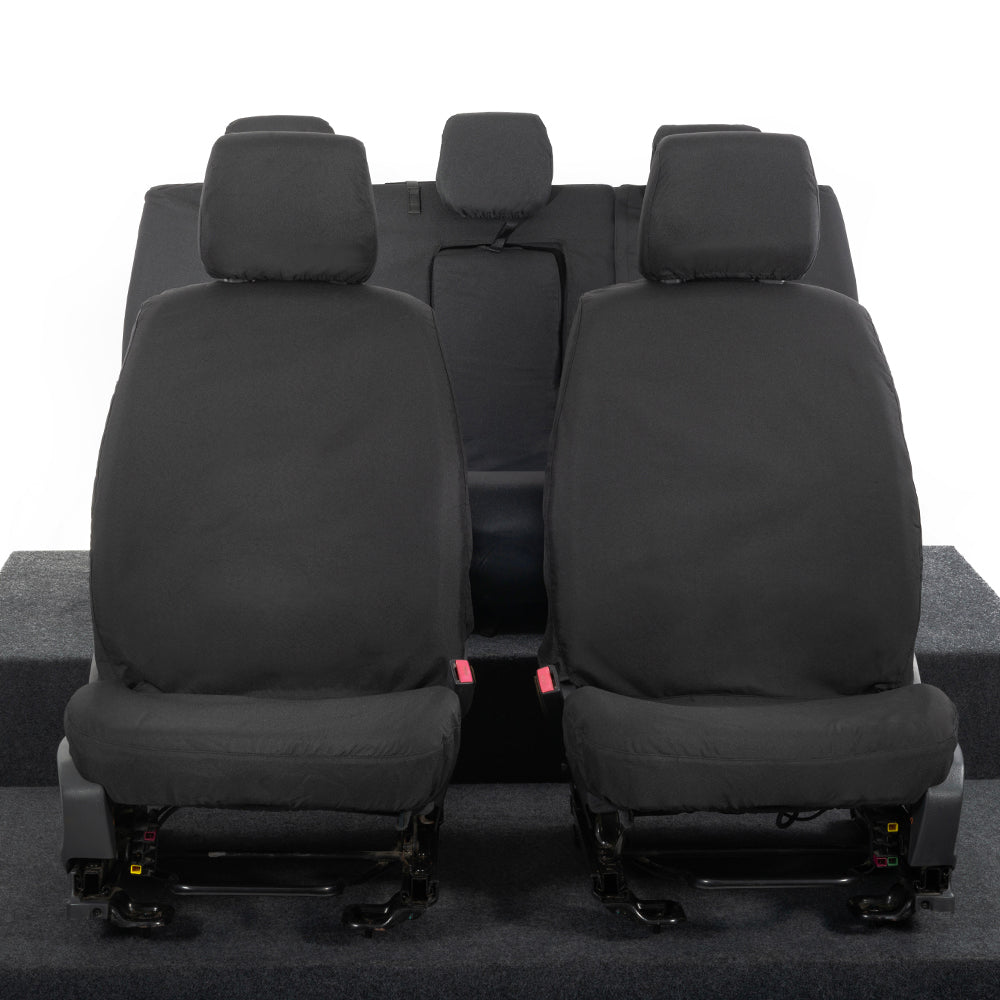 Ford Ranger Front and Rear Seat Covers Tailored (2022 Onwards) - Black