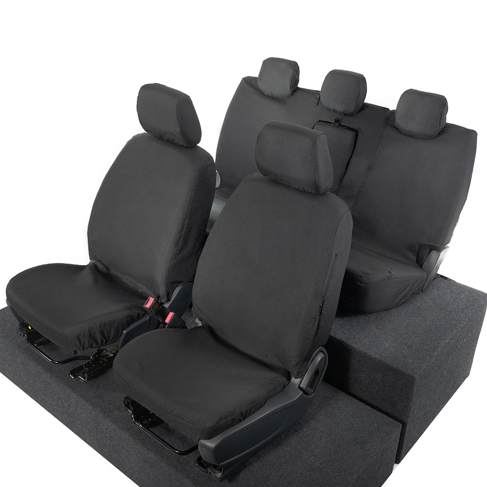 Ford Ranger Front and Rear Seat Covers Tailored (2022 Onwards) - Black