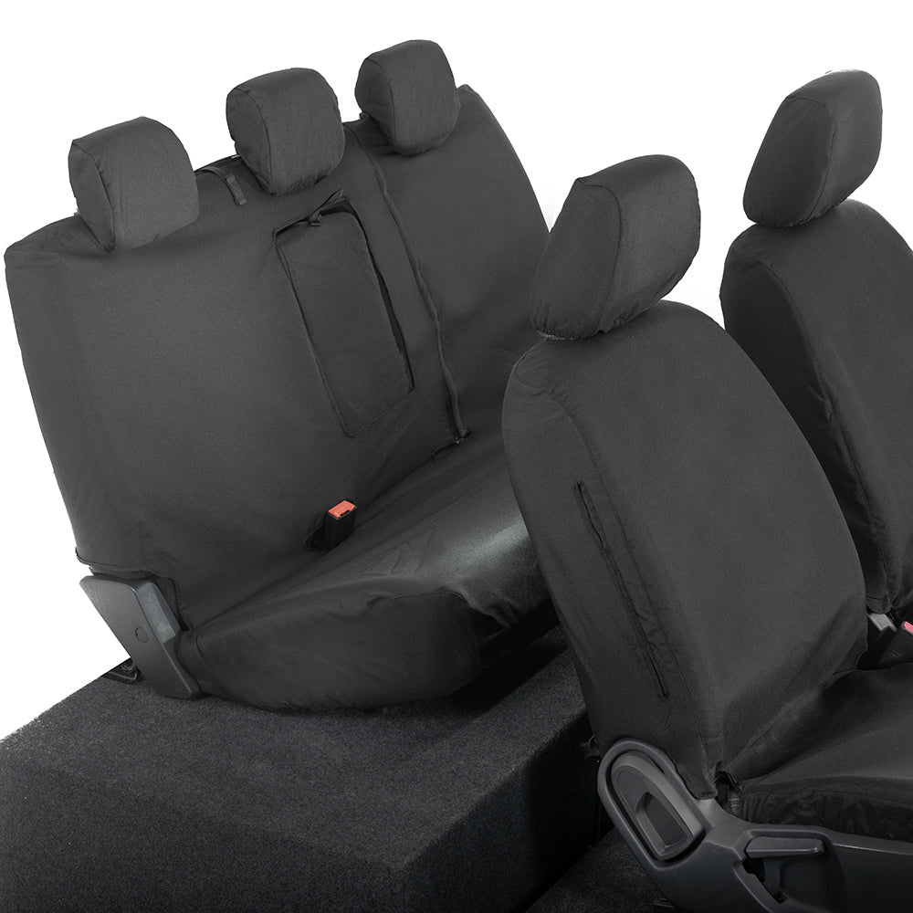 Ford Ranger Front and Rear Seat Covers Tailored (2022 Onwards) - Black