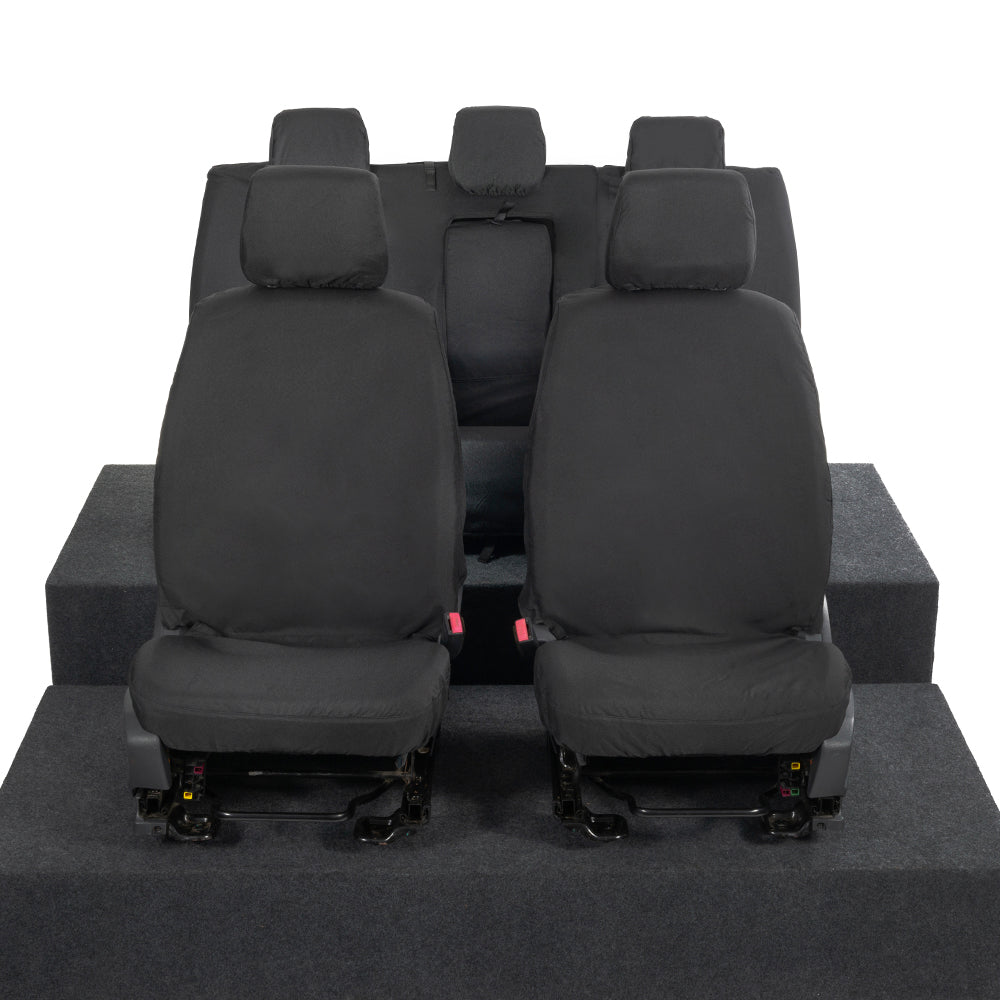 Ford Ranger Front and Rear Seat Covers Tailored (2022 Onwards) - Black