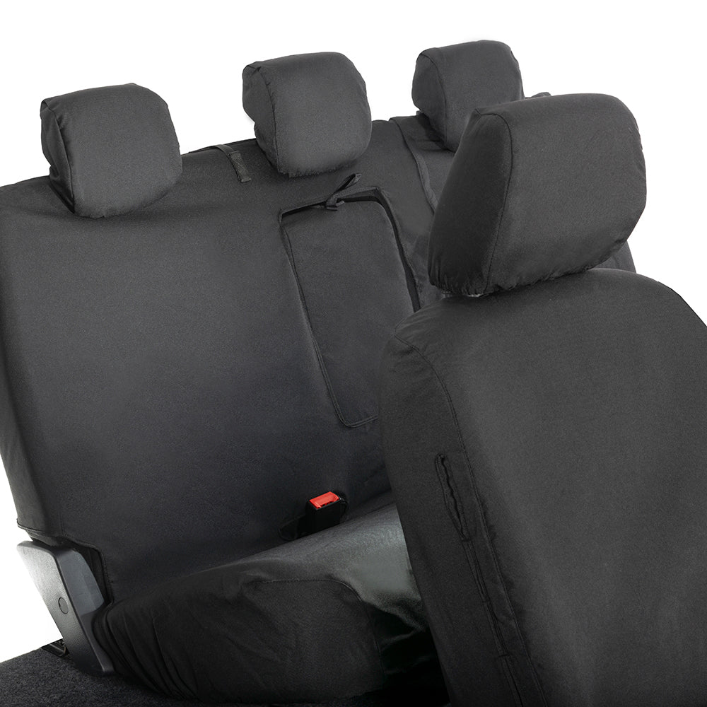 Ford Ranger Front and Rear Seat Covers Tailored (2022 Onwards) - Black