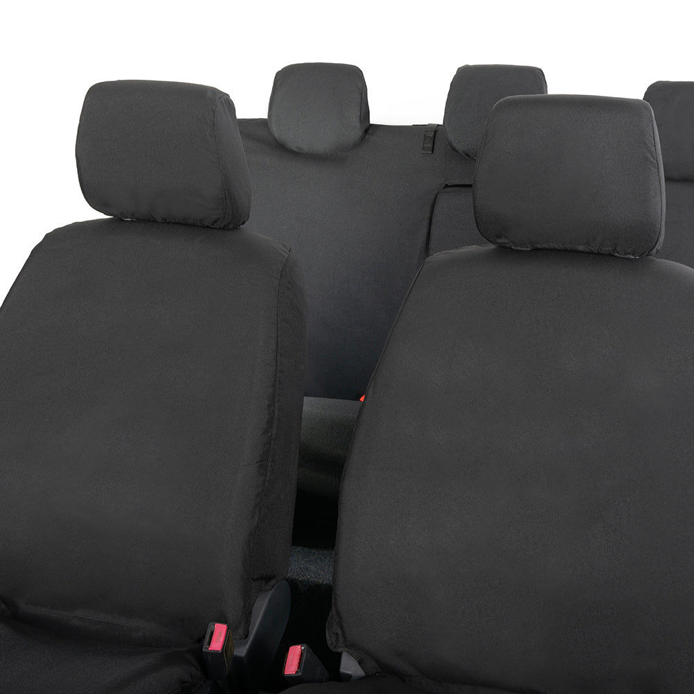 Ford Ranger Front and Rear Seat Covers Tailored (2022 Onwards) - Black