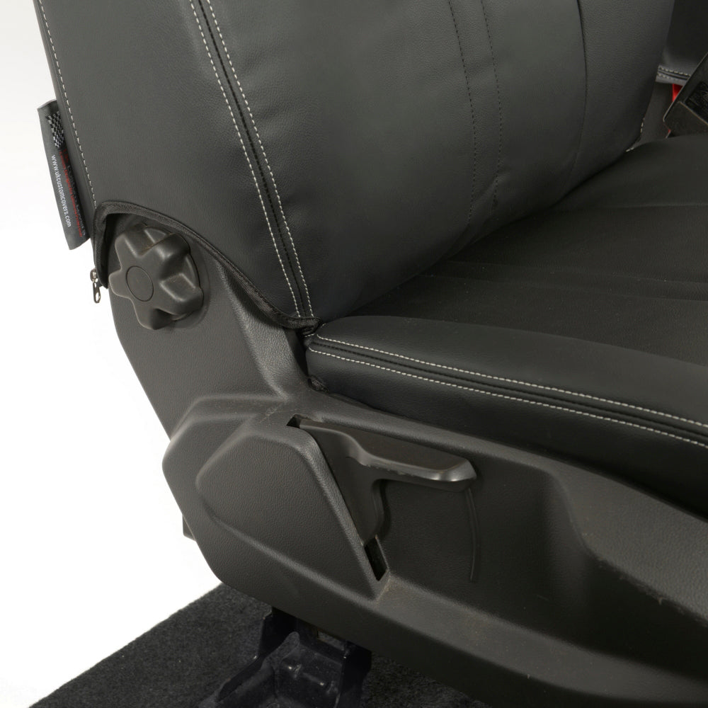 Ford Transit Connect Leatherette Front Seat Covers with 'Transit Connect' Embroidery (2014 Onwards)