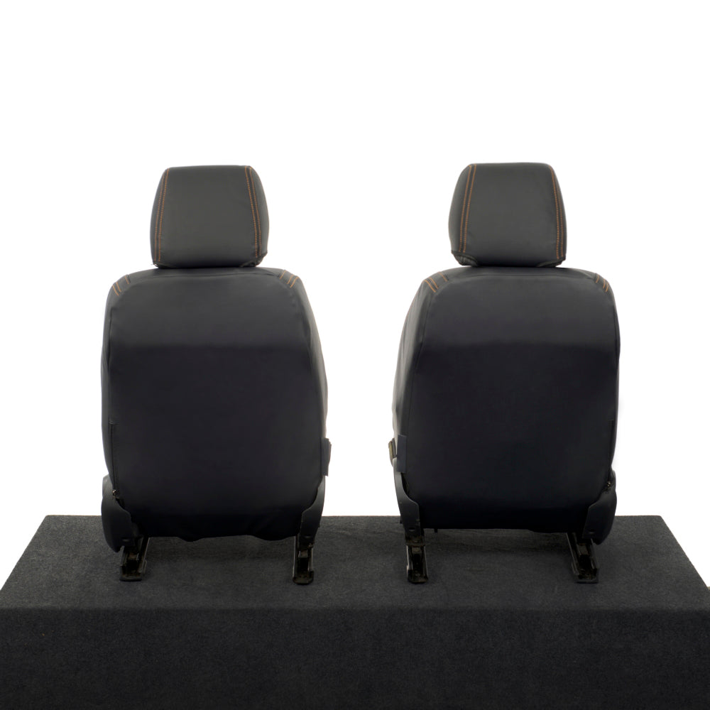 Ford Ranger Wildtrak Leatherette Front Seat Covers with 'Wildtrak' Embroidery (2016-2023)