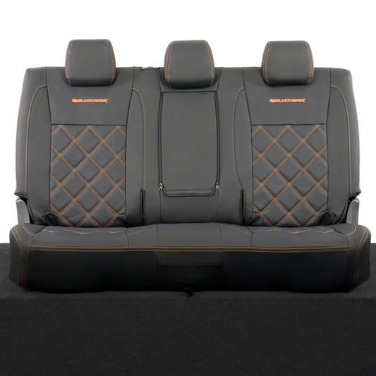 Ford Ranger Wildtrak Leatherette Rear Seat Covers with 'Wildtrak' Embroidery (2016-2023)