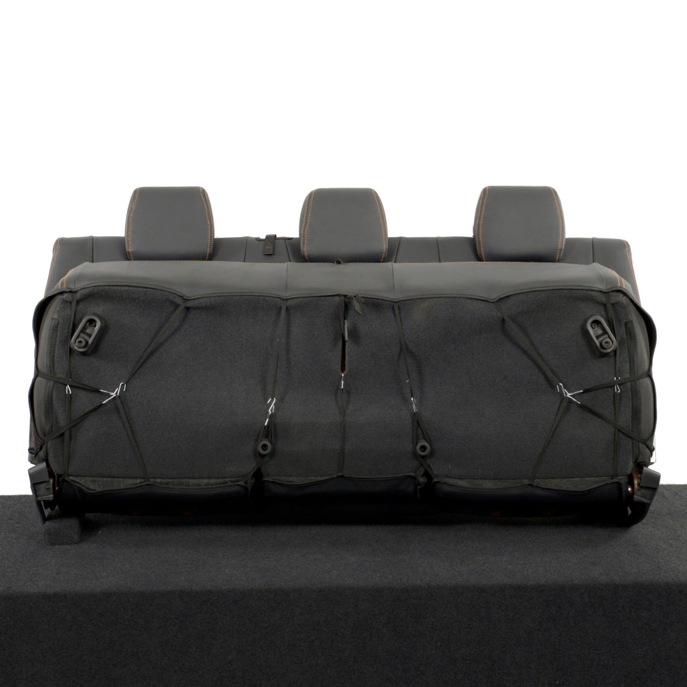 Ford Ranger Wildtrak Leatherette Rear Seat Covers with 'Wildtrak' Embroidery (2016-2023)