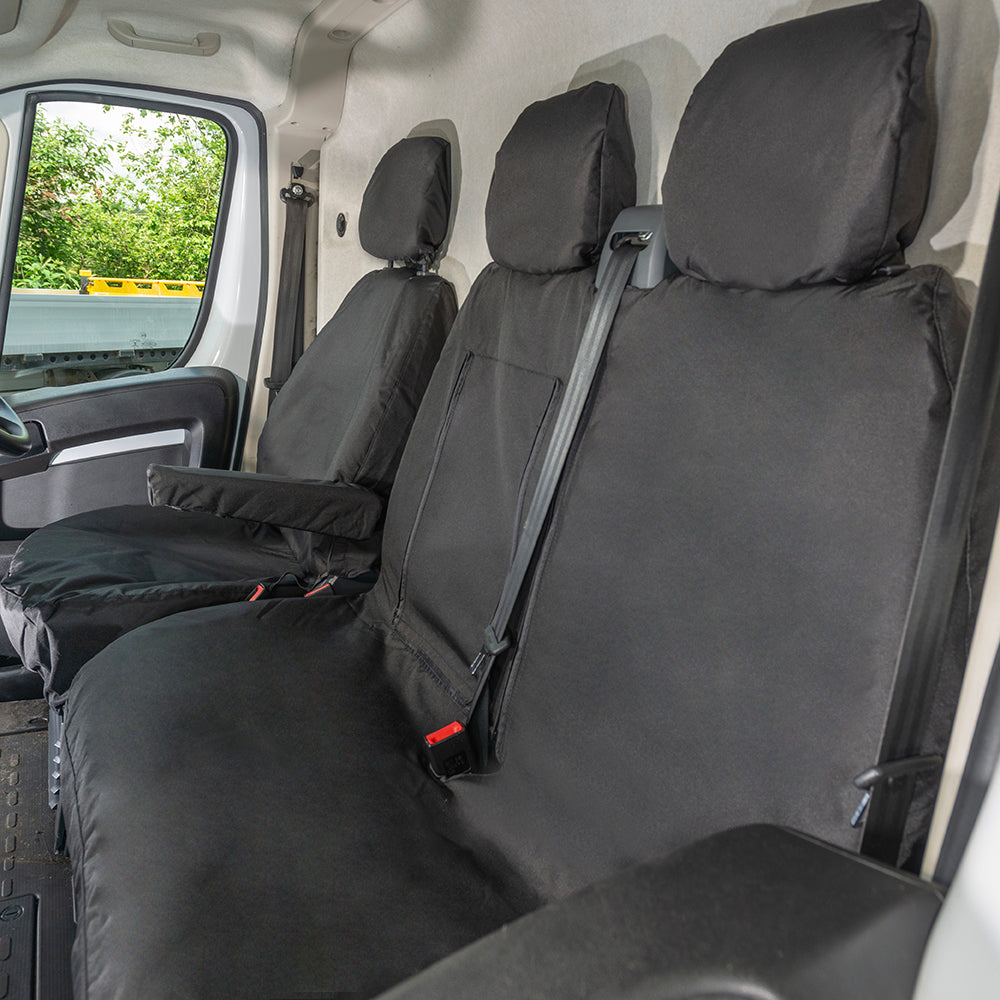Toyota Proace Max Tailored Front Seat Covers (2024 Onwards) Black