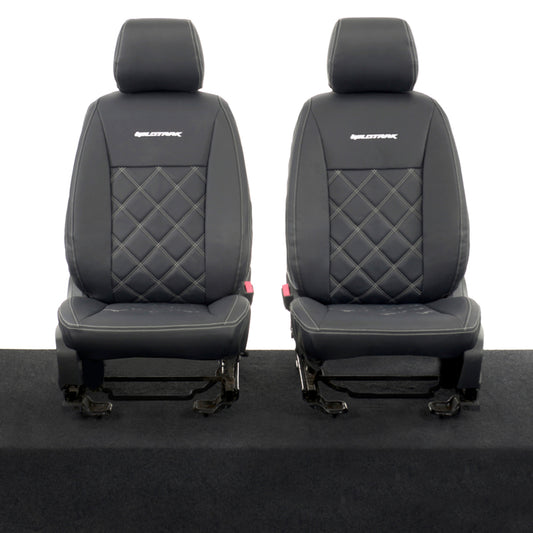 Ford Ranger Wildtrak Leatherette Front Seat Covers with 'Wildtrak' Embroidery (2016-2023)