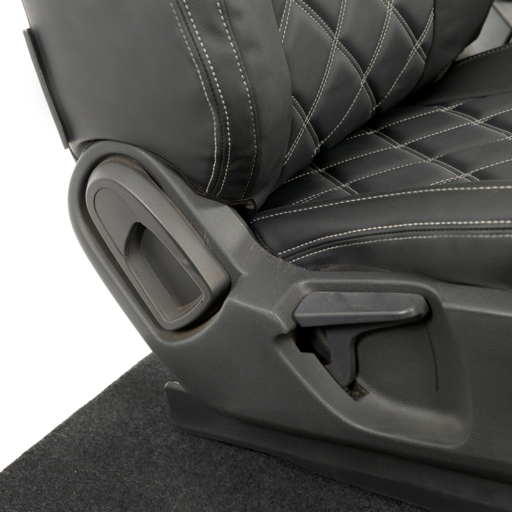 Ford Ranger Wildtrak Leatherette Front Seat Covers with 'Wildtrak' Embroidery (2016-2023)