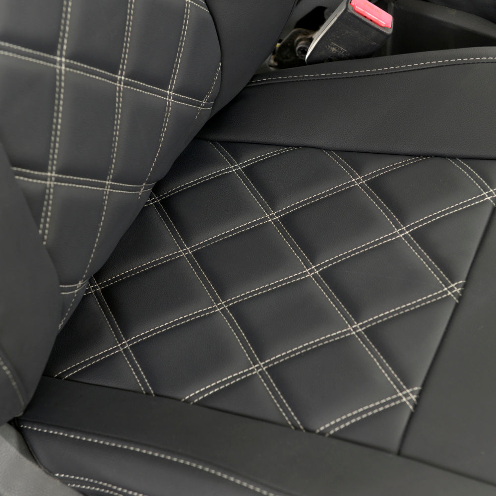 Ford Ranger Wildtrak Leatherette Front Seat Covers with 'Wildtrak' Embroidery (2016-2023)