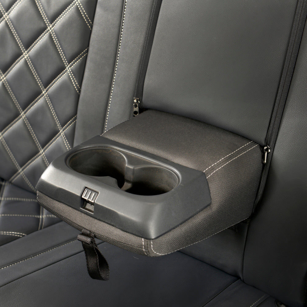 Ford Ranger Wildtrak Leatherette Rear Seat Covers with 'Wildtrak' Embroidery (2016-2023)