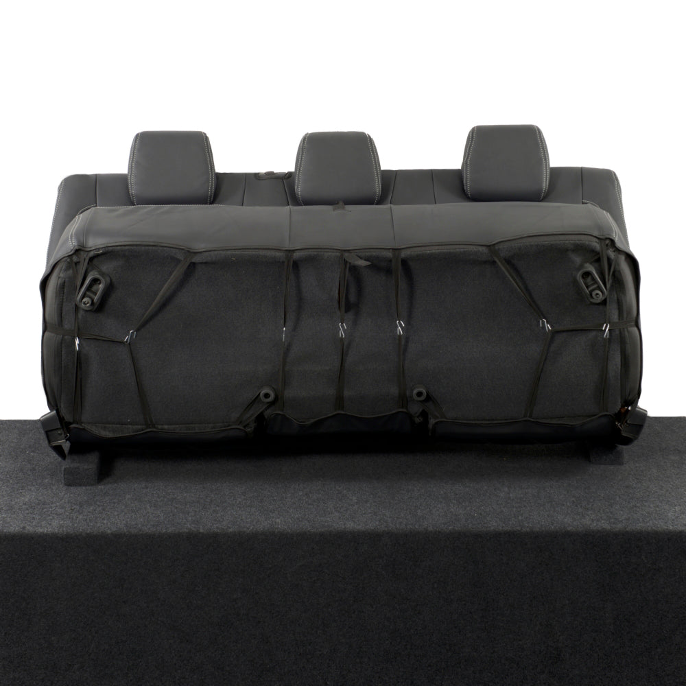 Ford Ranger Wildtrak Leatherette Rear Seat Covers with 'Wildtrak' Embroidery (2016-2023)