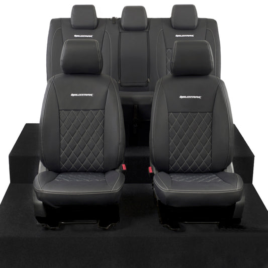 Ford Ranger Wildtrak Leatherette Front & Rear Seat Covers with 'Wildtrak' Embroidery (2016-2023)