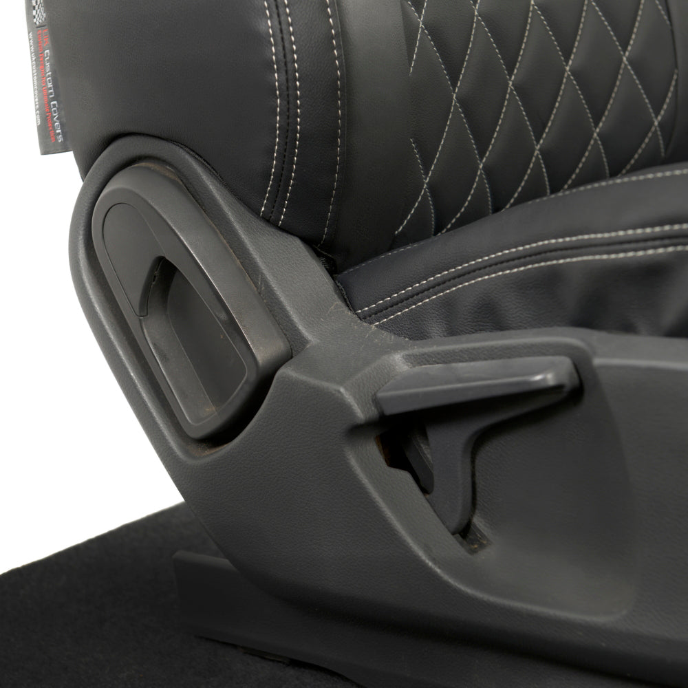 Ford Ranger Wildtrak Leatherette Front Seat Covers with 'Wildtrak' Embroidery (2016-2023)