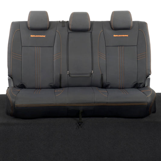 Ford Ranger Wildtrak Leatherette Rear Seat Covers with 'Wildtrak' Embroidery (2016-2023)