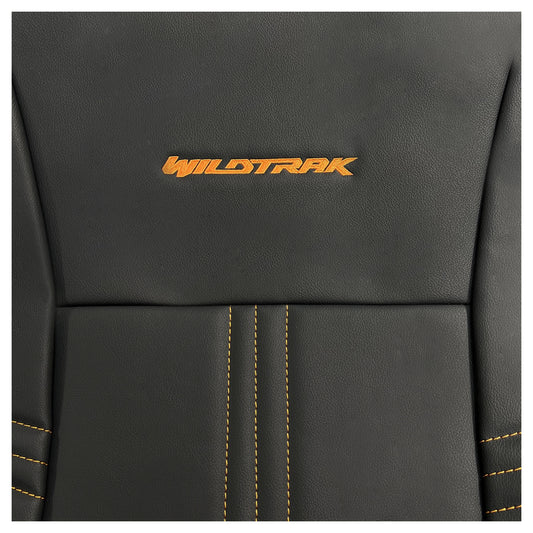 Ford Ranger Wildtrak Leatherette Rear Seat Covers with 'Wildtrak' Embroidery (2016-2023)