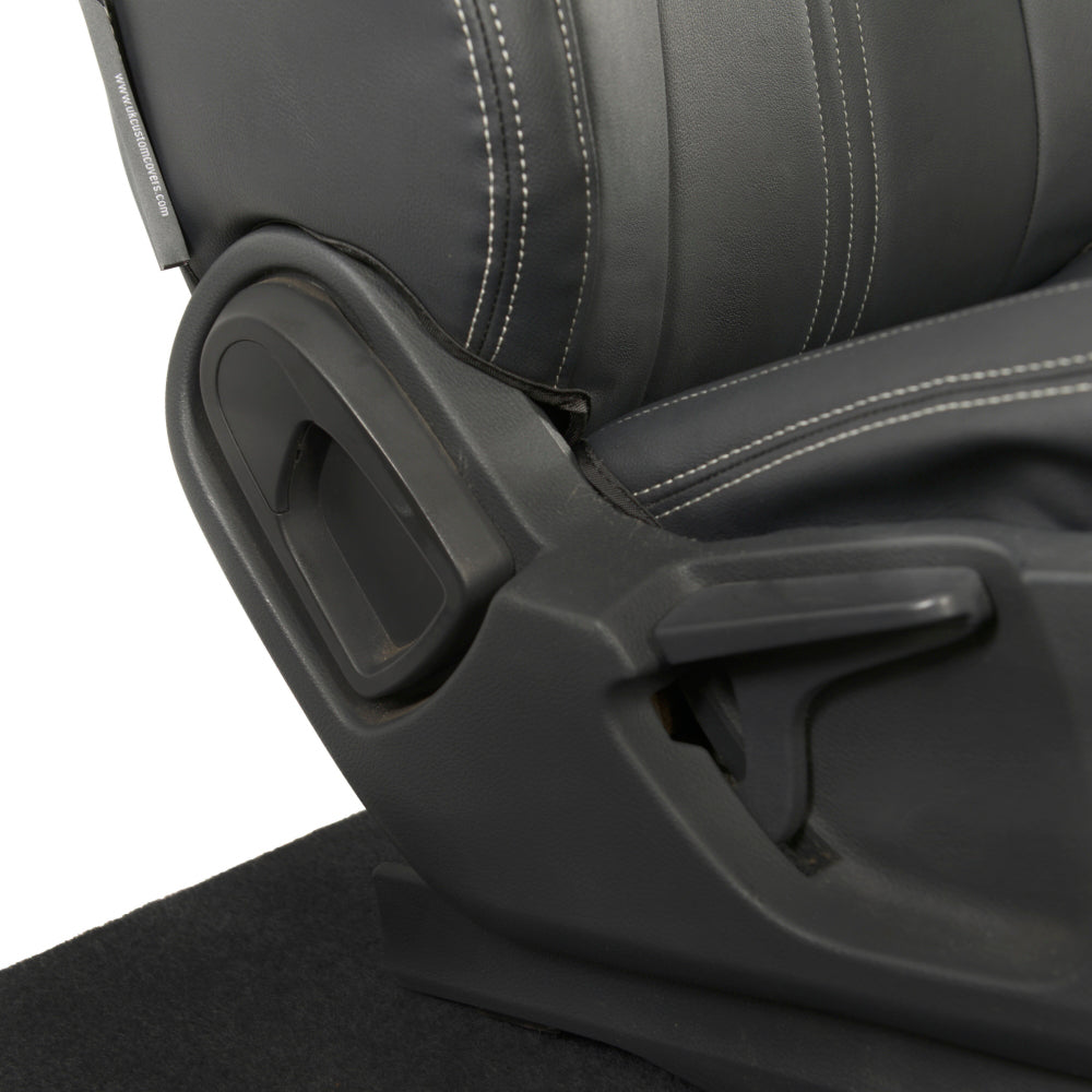 Ford Ranger Wildtrak Leatherette Front Seat Covers with 'Wildtrak' Embroidery (2016-2023)