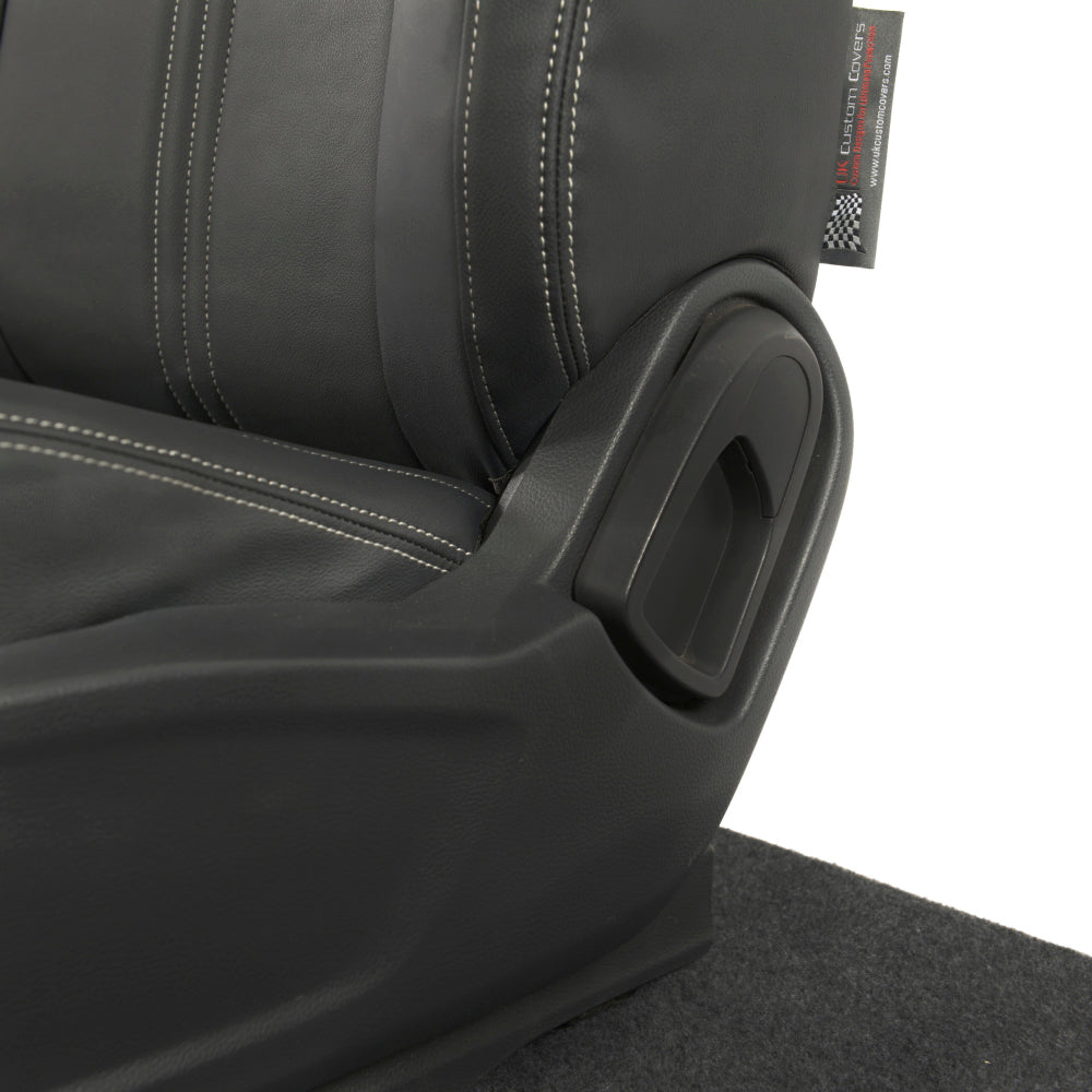 Ford Ranger Wildtrak Leatherette Front Seat Covers with 'Wildtrak' Embroidery (2016-2023)