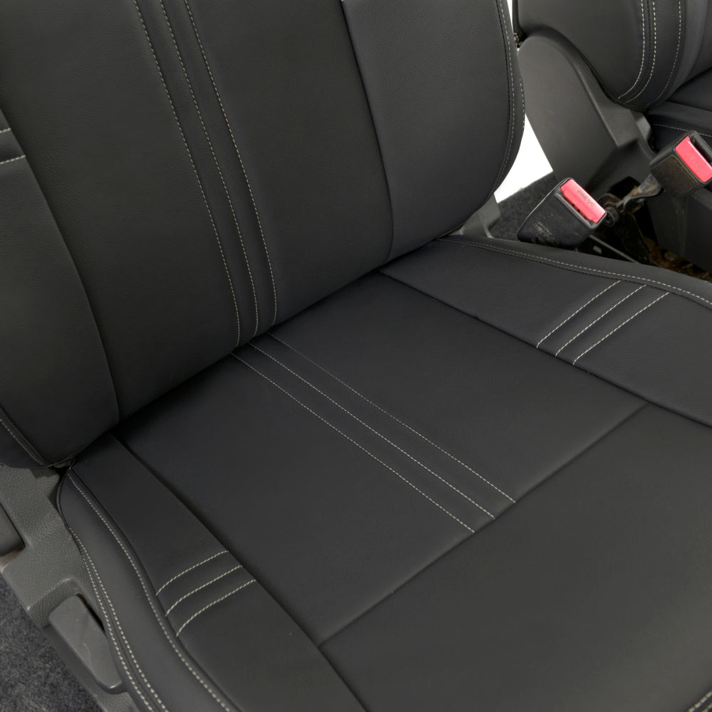 Ford Ranger Wildtrak Leatherette Front Seat Covers with 'Wildtrak' Embroidery (2016-2023)
