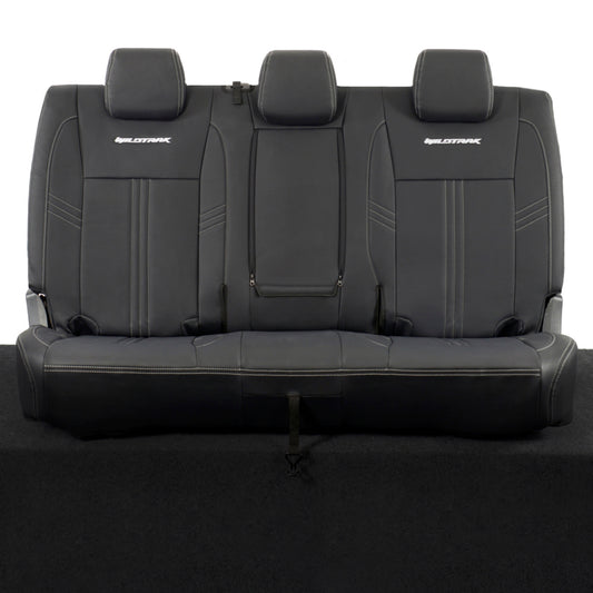 Ford Ranger Wildtrak Leatherette Rear Seat Covers with 'Wildtrak' Embroidery (2016-2023)