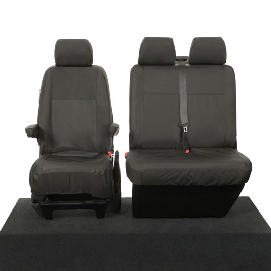 VW T6 Transporter Tailored Front Seat Covers (Armrests) 2015+