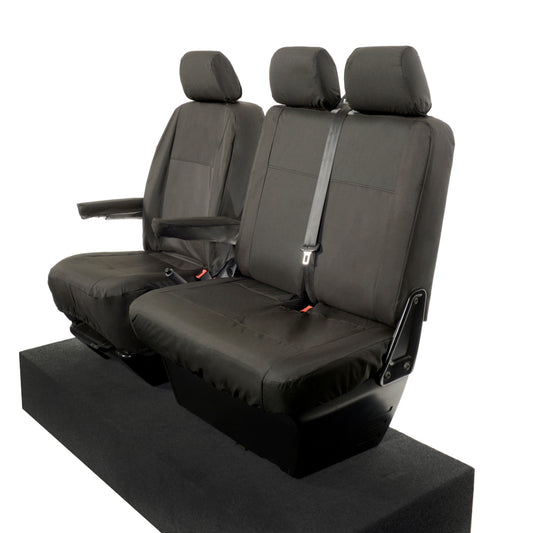 VW T6 Transporter Tailored Front Seat Covers (Armrests) 2015+