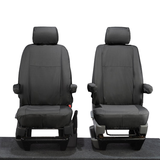 VW T5 Transporter Tailored Front Seat Covers (Armrests) 2003-2015