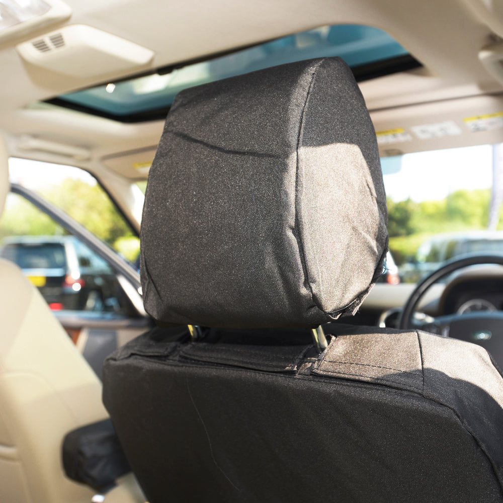 Fits Land Rover Discovery 4 Front & Rear Seat Covers Tailored (2009-2016) - Black