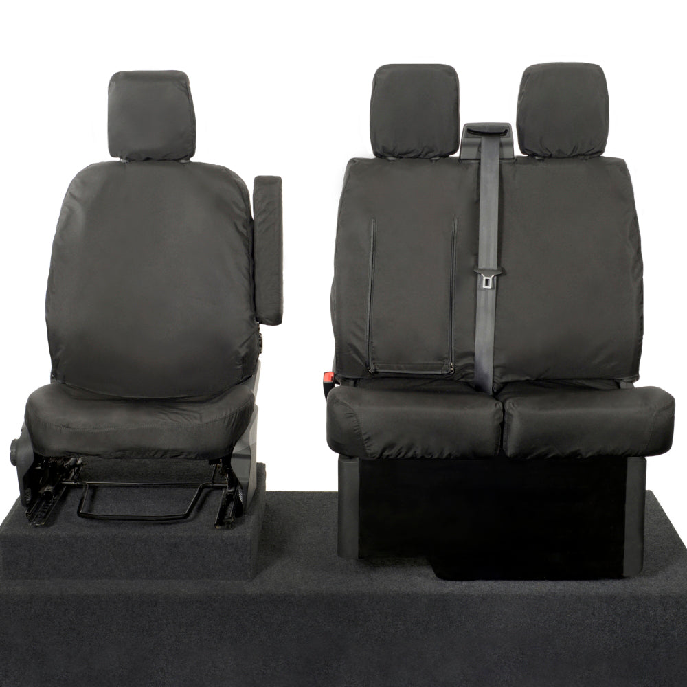 FORD TRANSIT Mk8 2016 - 2026 TAILORED FABRIC FRONT 2 SINGLE SEAT FORD TRANSIT Mk8 2016 - 2026 TAILORED FABRIC FRONT 2 SINGLE SEAT