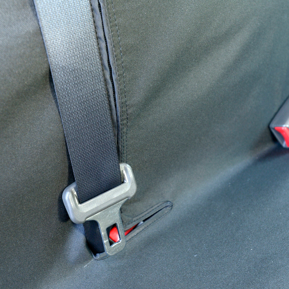 Nissan Navara D40 Double Cab (2005-2016) Tailored Rear Seat Covers - Black