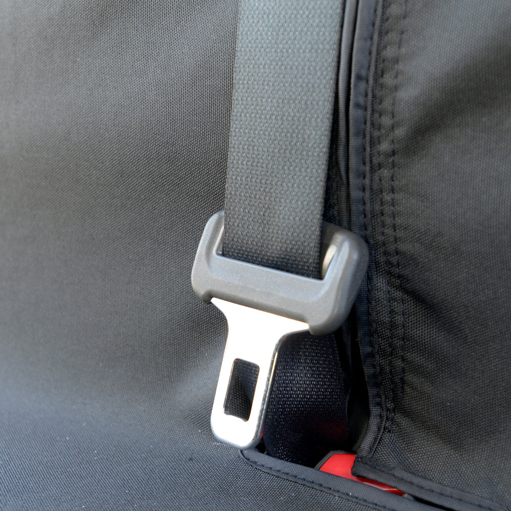 Nissan Navara D40 Double Cab (2005-2016) Tailored Rear Seat Covers - Black