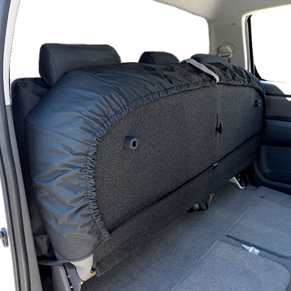 Toyota Hilux (2005-2016) Tailored Front & Rear Seat Covers - Black
