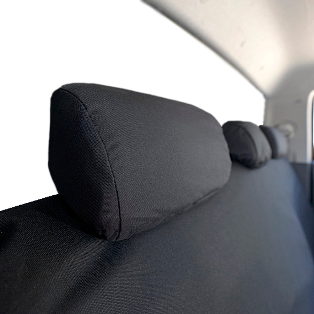 Toyota Hilux (2005-2016) Tailored Rear Seat Covers - Black