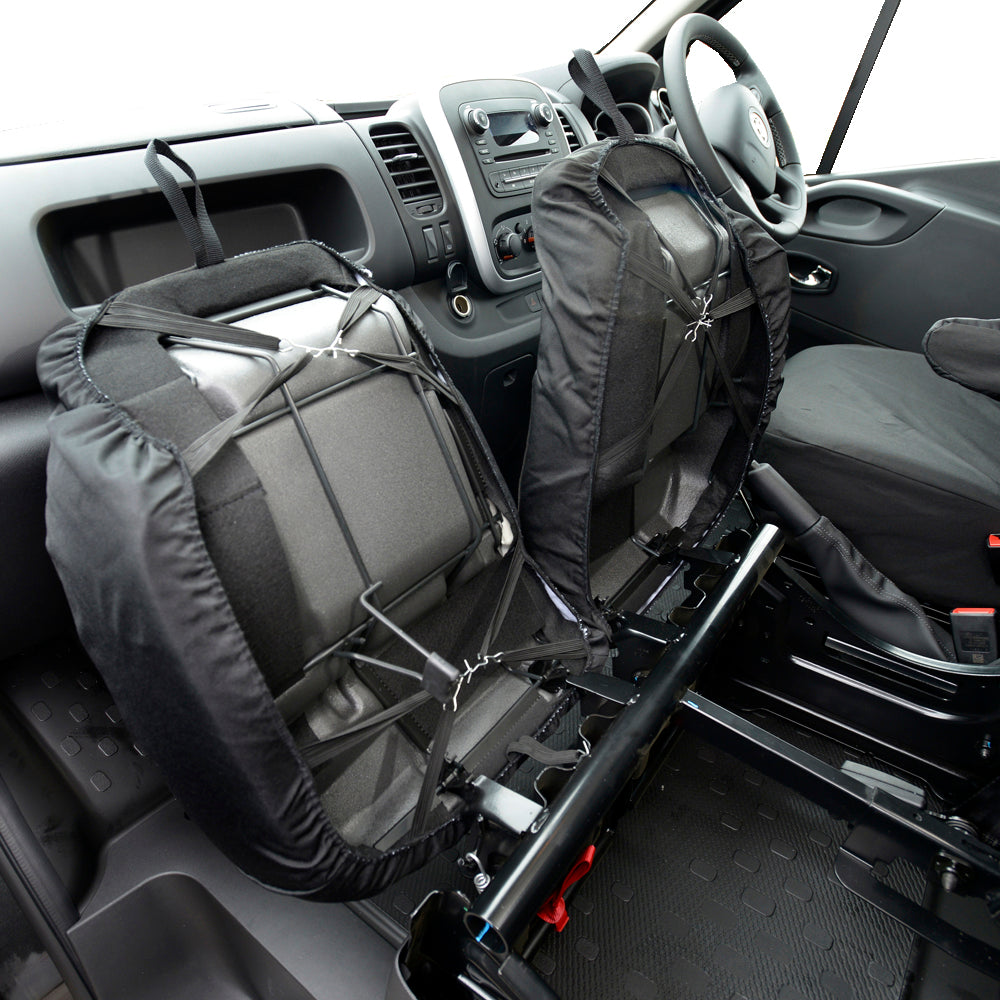 Vauxhall Vivaro Sportive (2014-2019) Tailored Front Seat Covers - Black